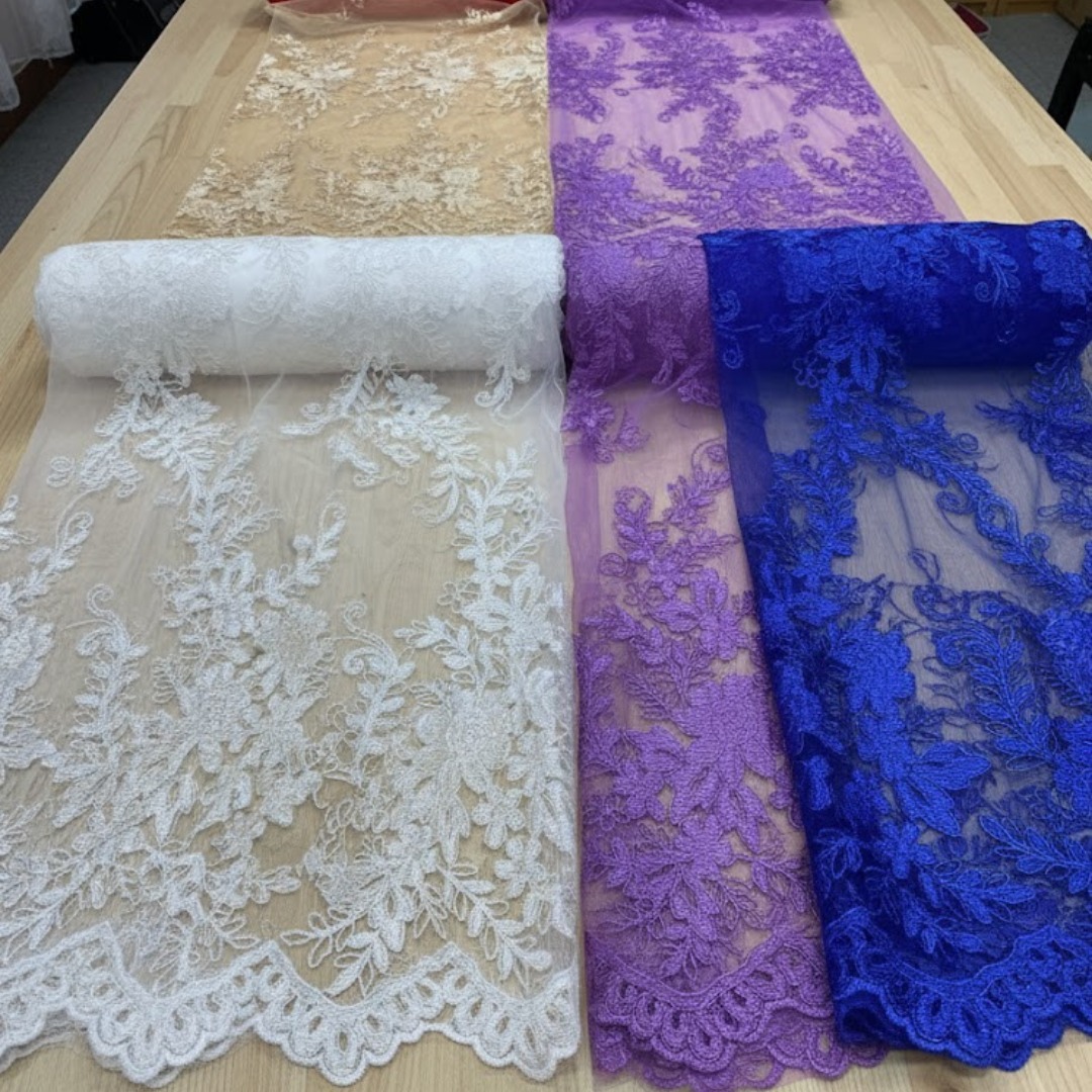 Colección Chantilly Bordado 1.30 de Ancho.