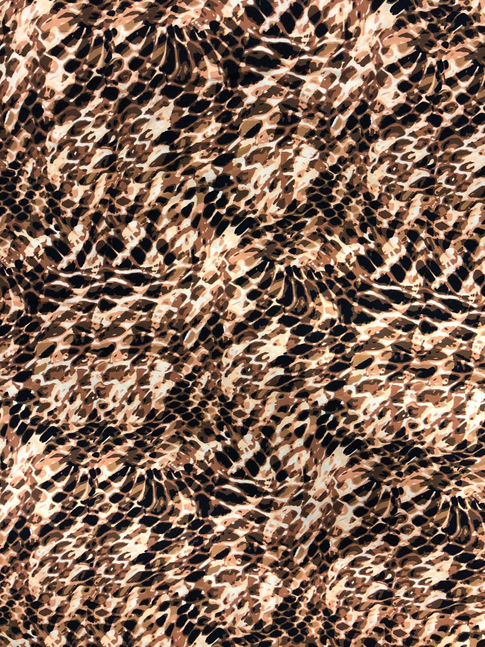 Tela Chalis 3D Diseño safari X Metro.