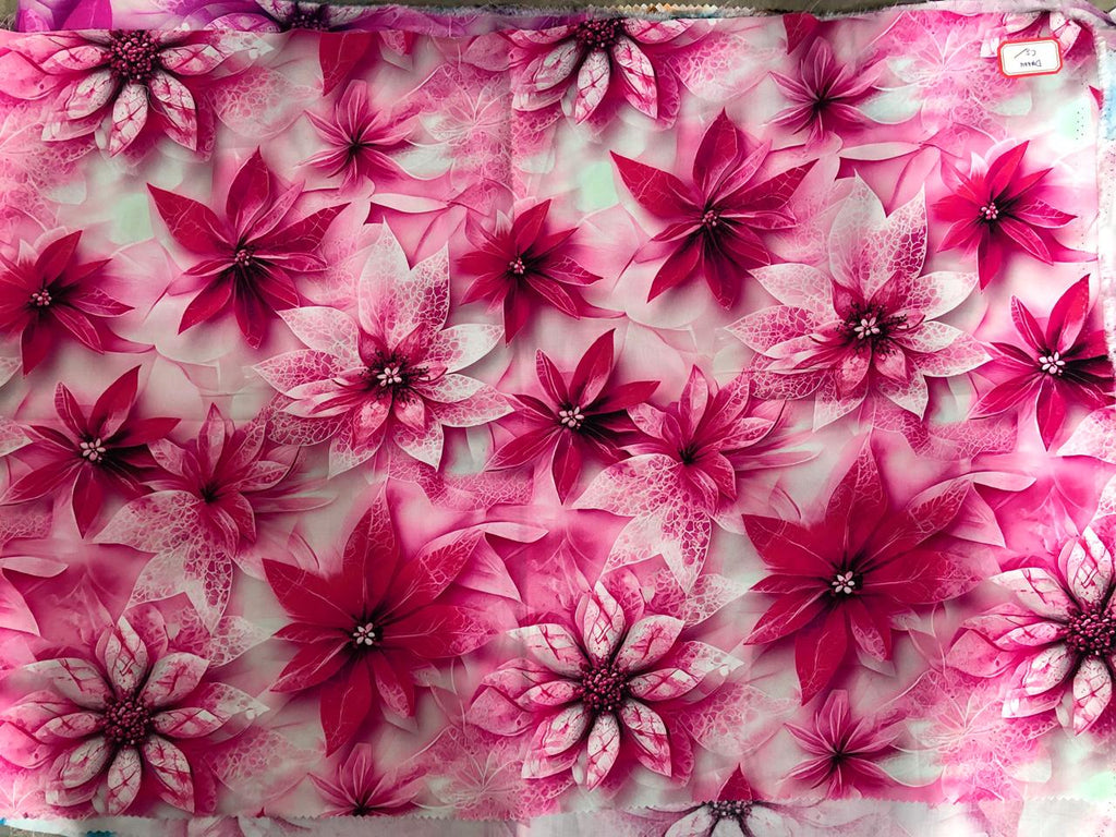 Tela Chalis Rayón Estampado Floral X Metro.