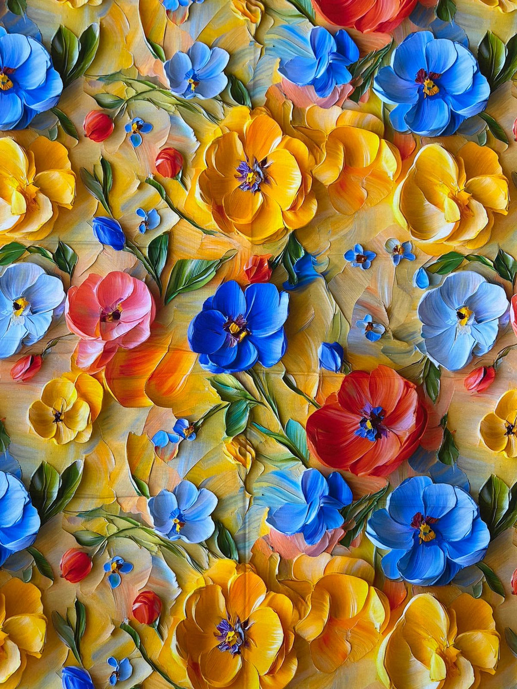 Tela Chalis Rayon Estampado Floral X Metro.