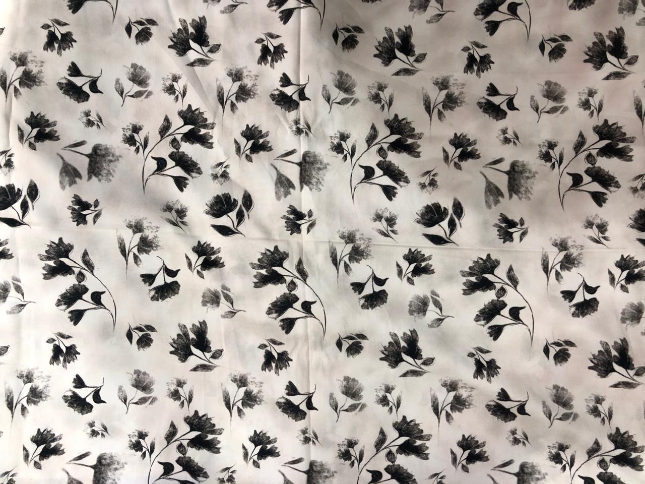 Tela Chalis 3D Diseño Plantas X Metro.