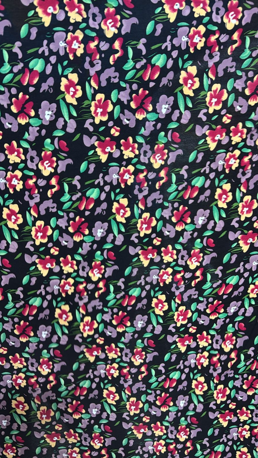 Tela Chalis 3D Diseño Flores X Metro.