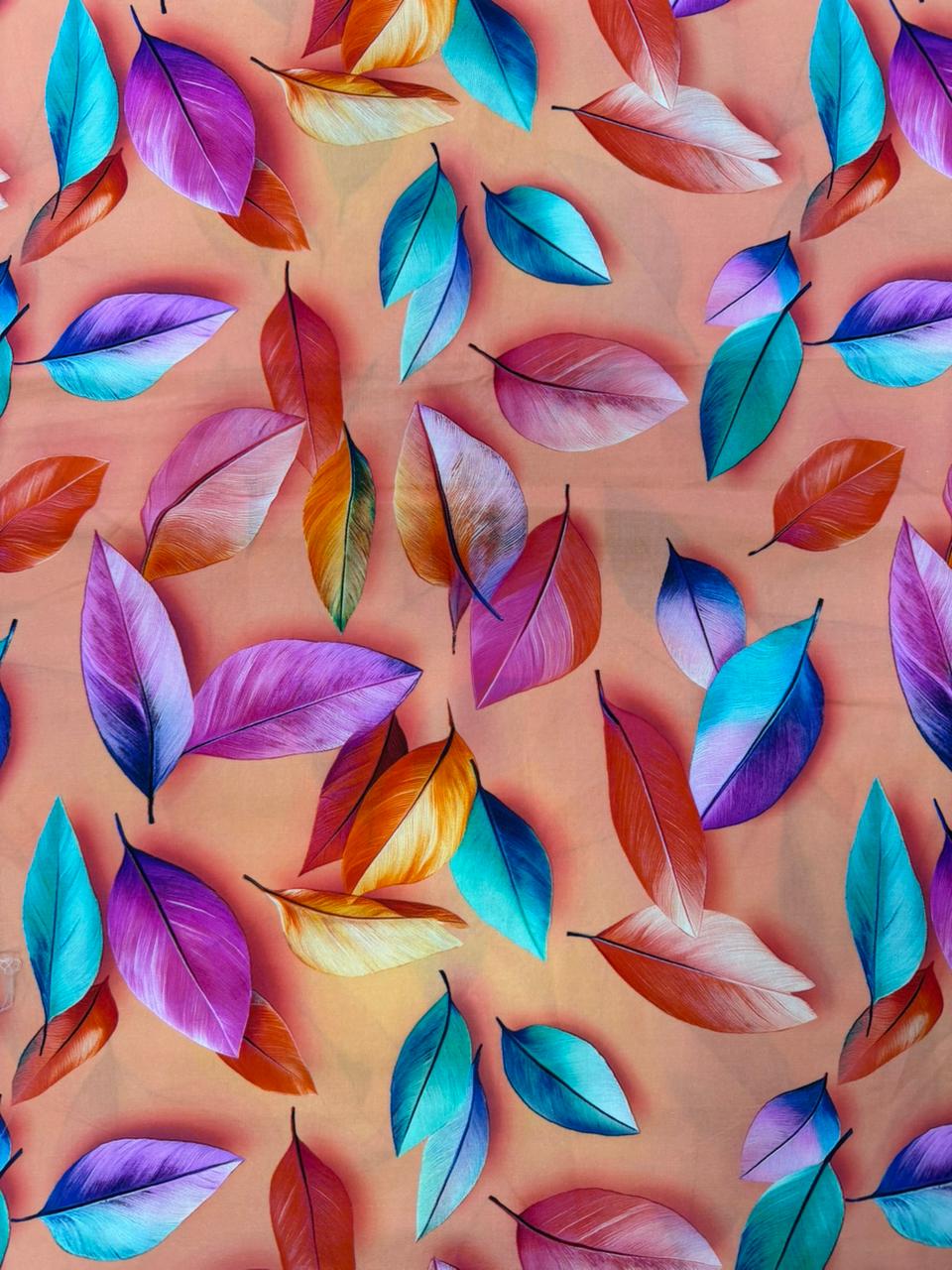 Chalis Rayon Estampado Botánico X Metro.