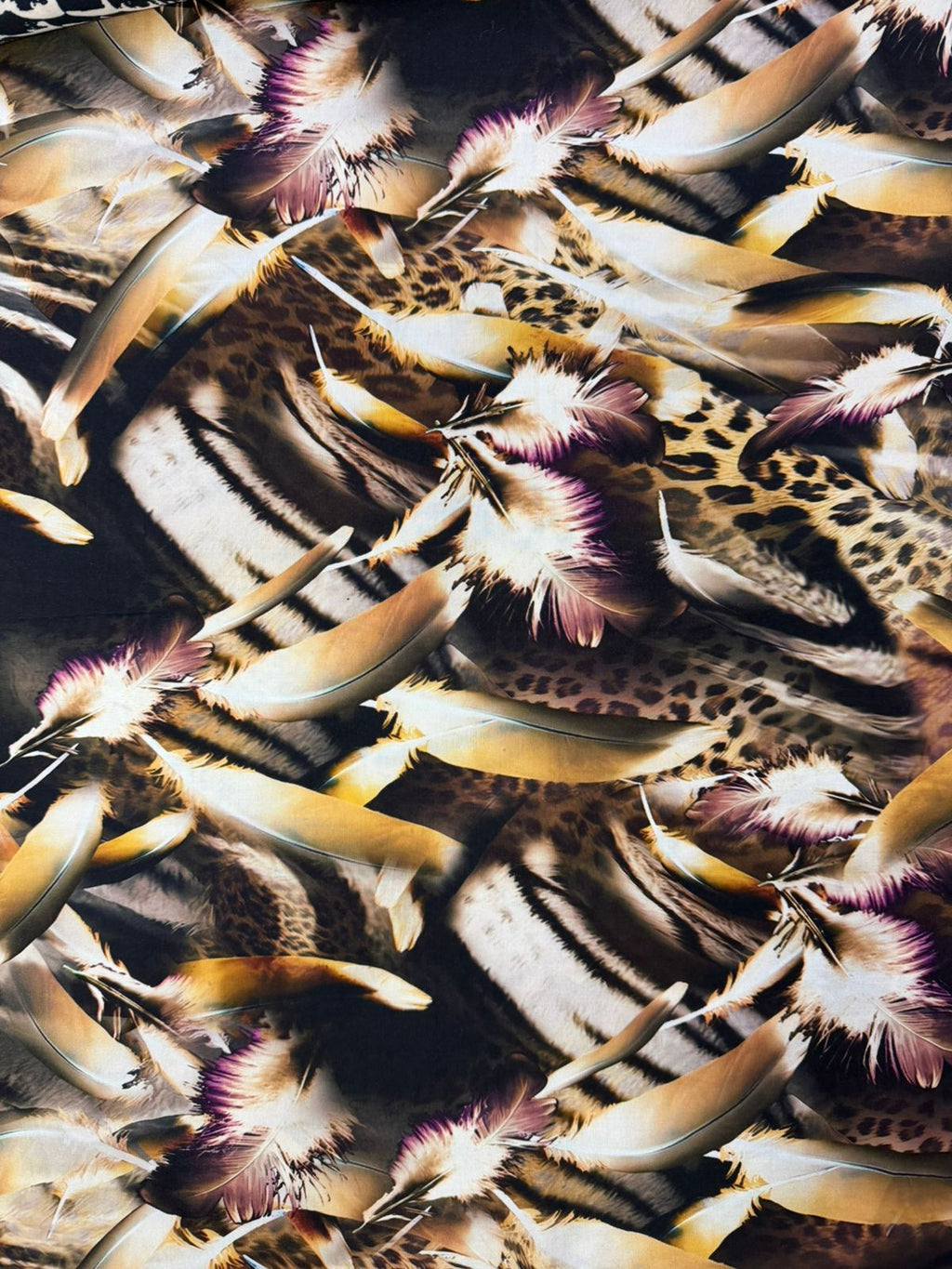 Chalis Rayon Estampado Animal Prient X Metro.