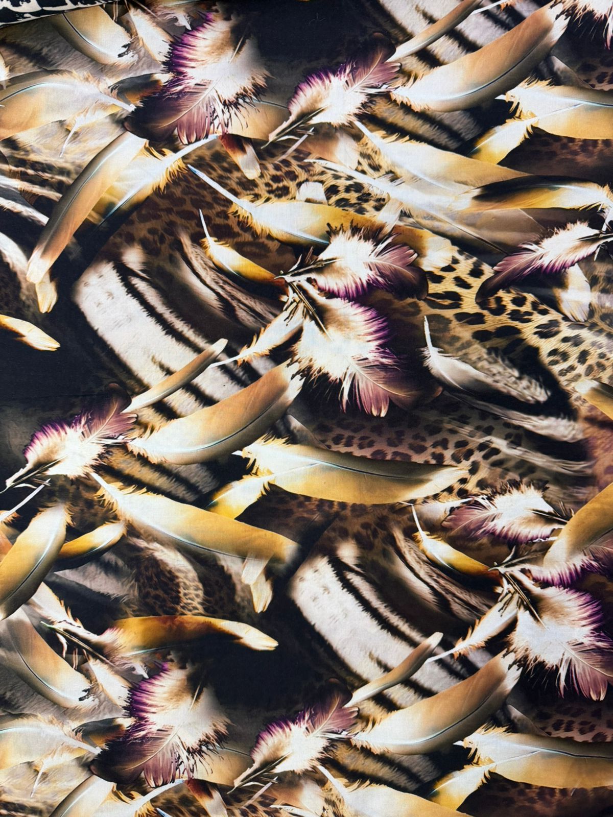 Chalis Rayon Estampado Animal Prient X Metro.