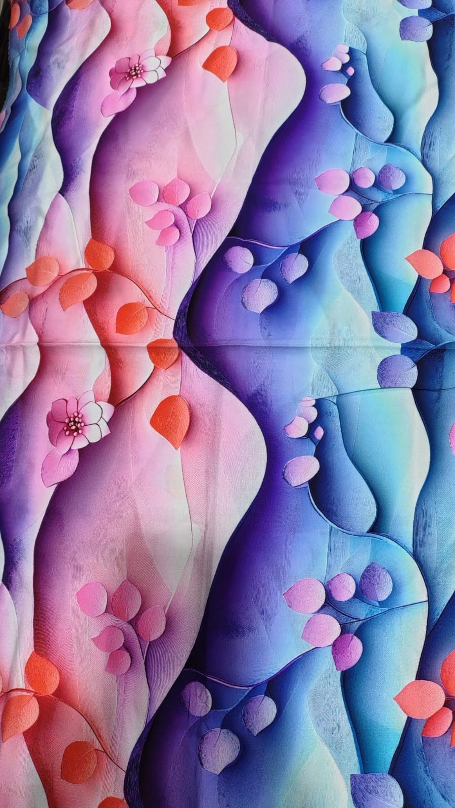 Chalis Rayon Estampado Botánico X Metro.