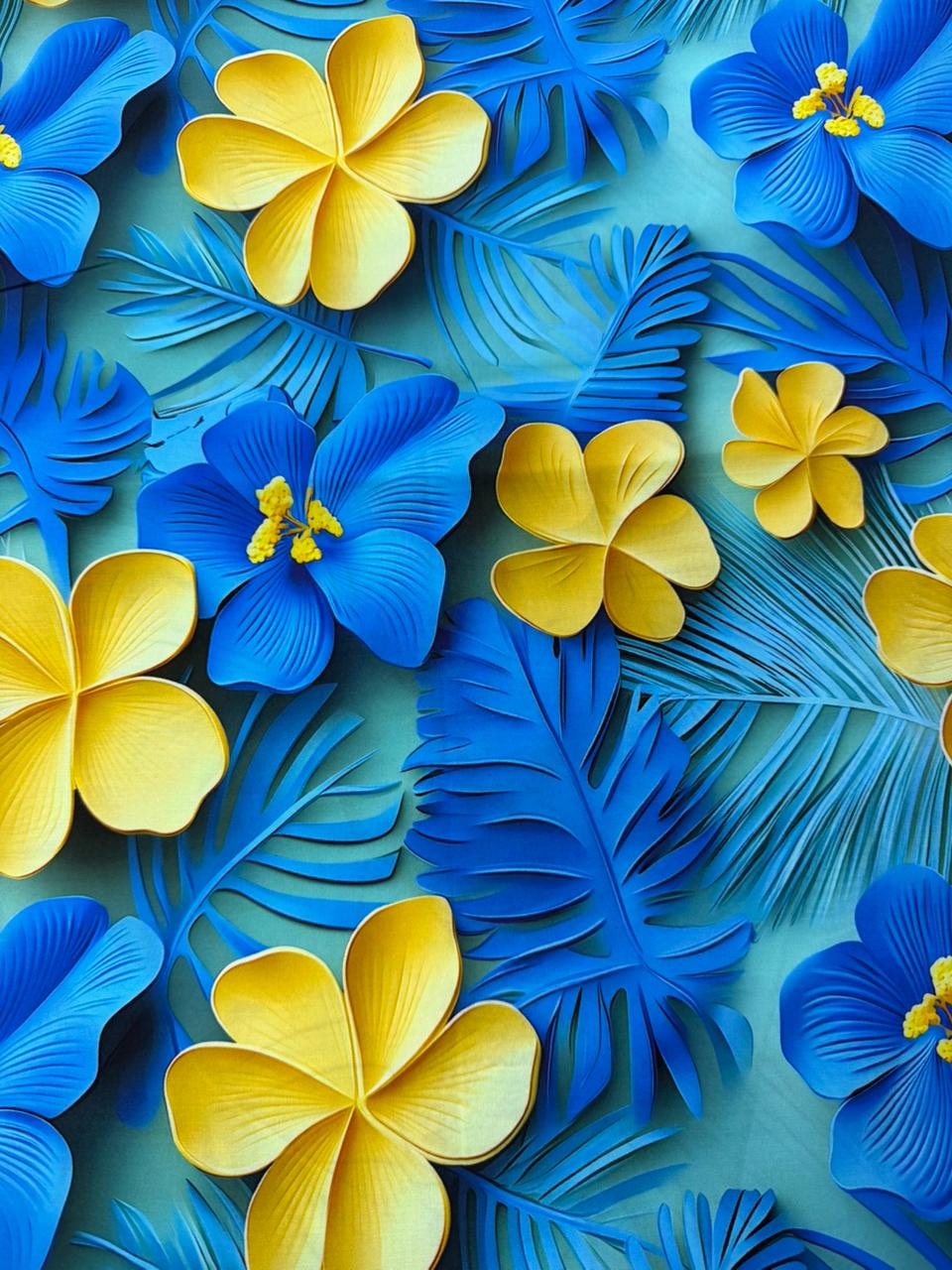 Chalis Rayon Estampado Botánico X Metro.