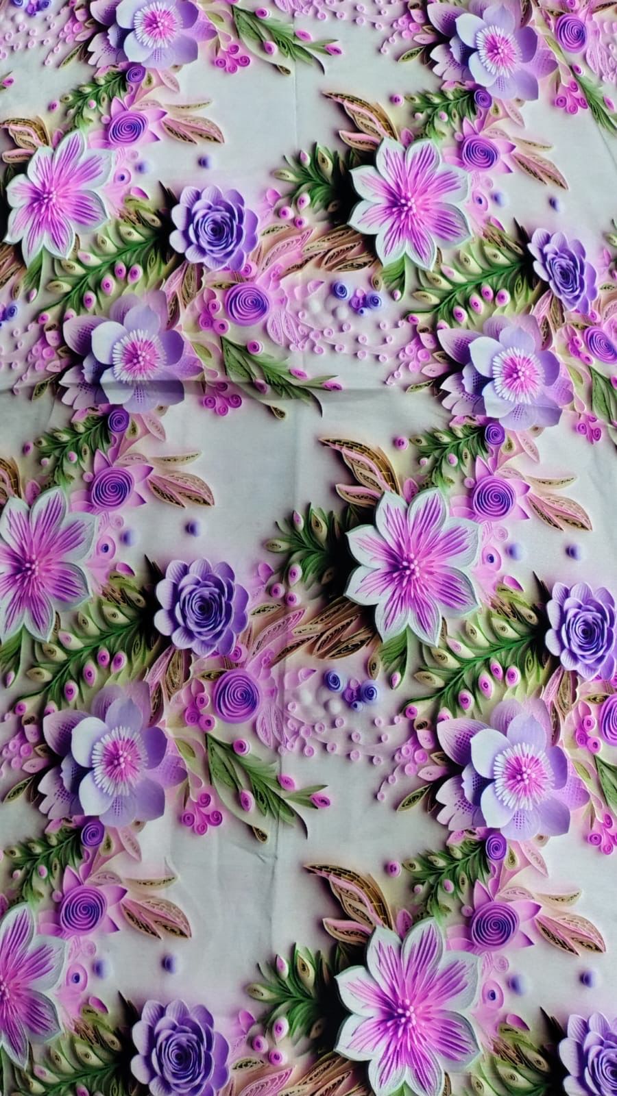 Chalis Rayon Estampado Botánico X Metro.