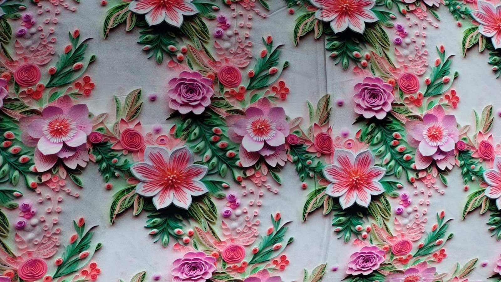 Chalis Rayon Estampado Botánico X Metro.