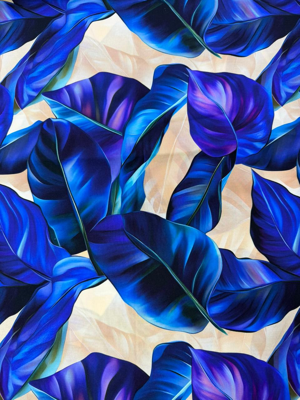 Chalis Rayon Estampado Botánico X Metro.