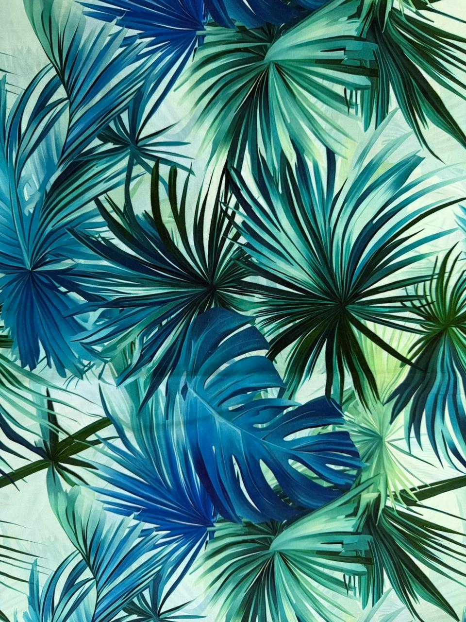 Chalis Rayon Estampado Botánico X Metro.