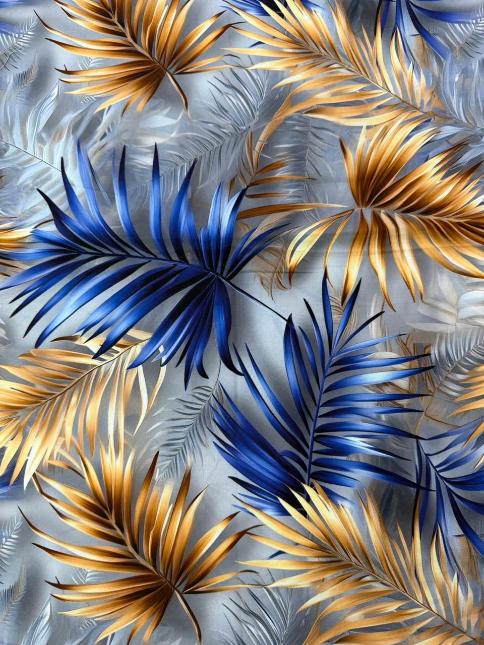 Chalis Rayon Estampado Botánico X Metro.