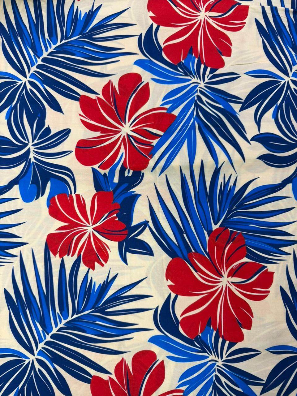 Chalis Rayon Estampado Botánico X Metro.