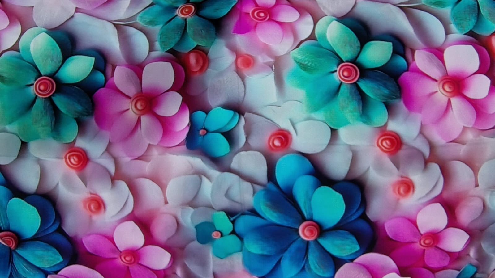 Chalis Rayon Estampado Botánico X Metro.