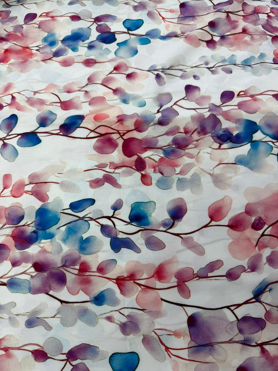 Chalis Rayon Estampado Botánico X Metro.