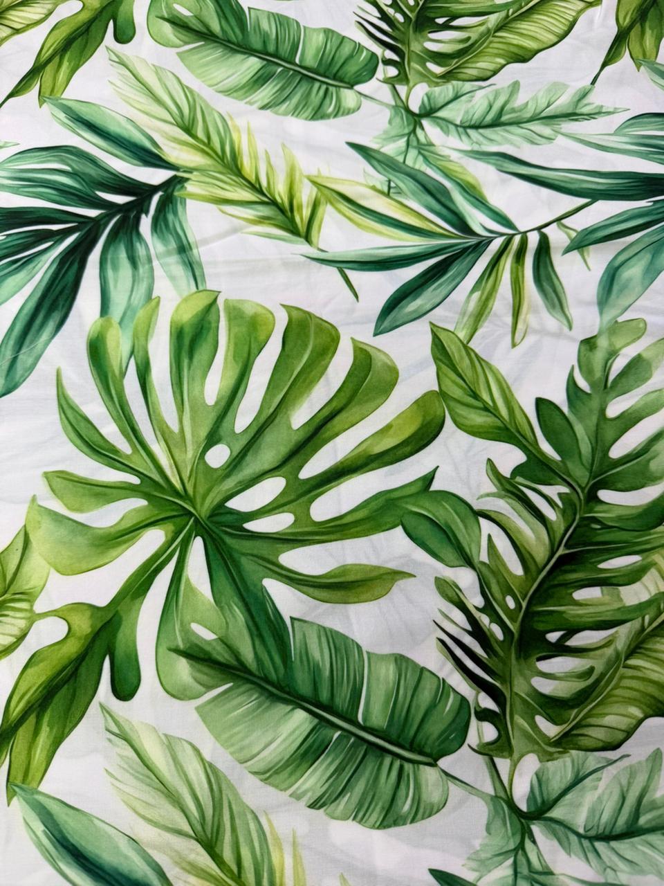 Chalis Rayon Estampado Botánico X Metro.