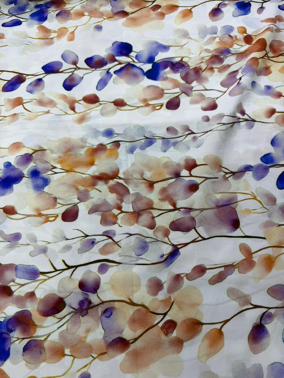 Chalis Rayon Estampado Botánico X Metro.