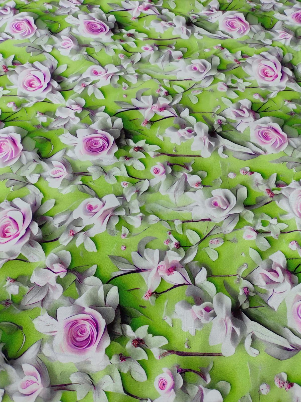 Chalis Rayon Estampado Botánico X Metro.