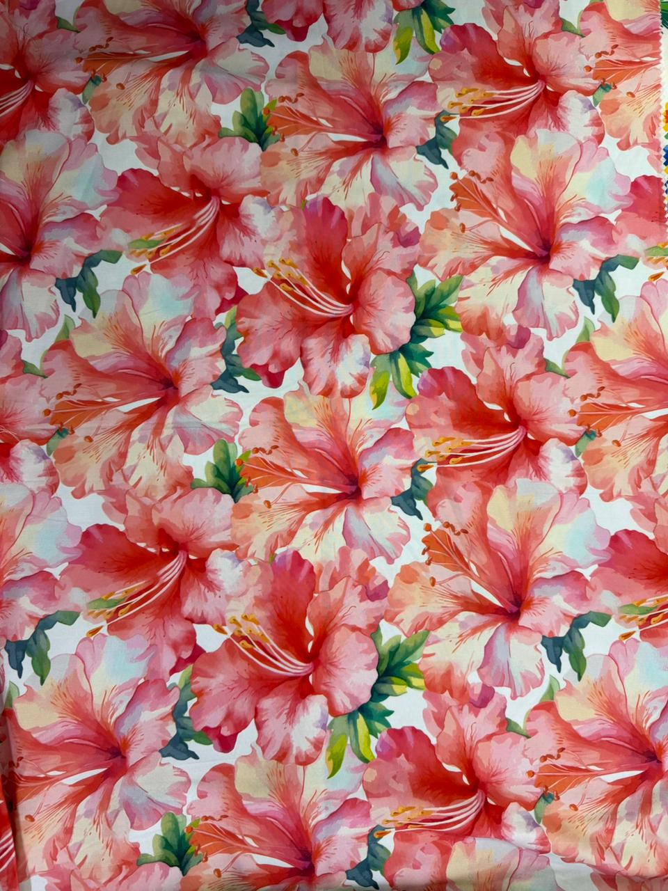 Chalis Rayon Estampado Botánico X Metro.