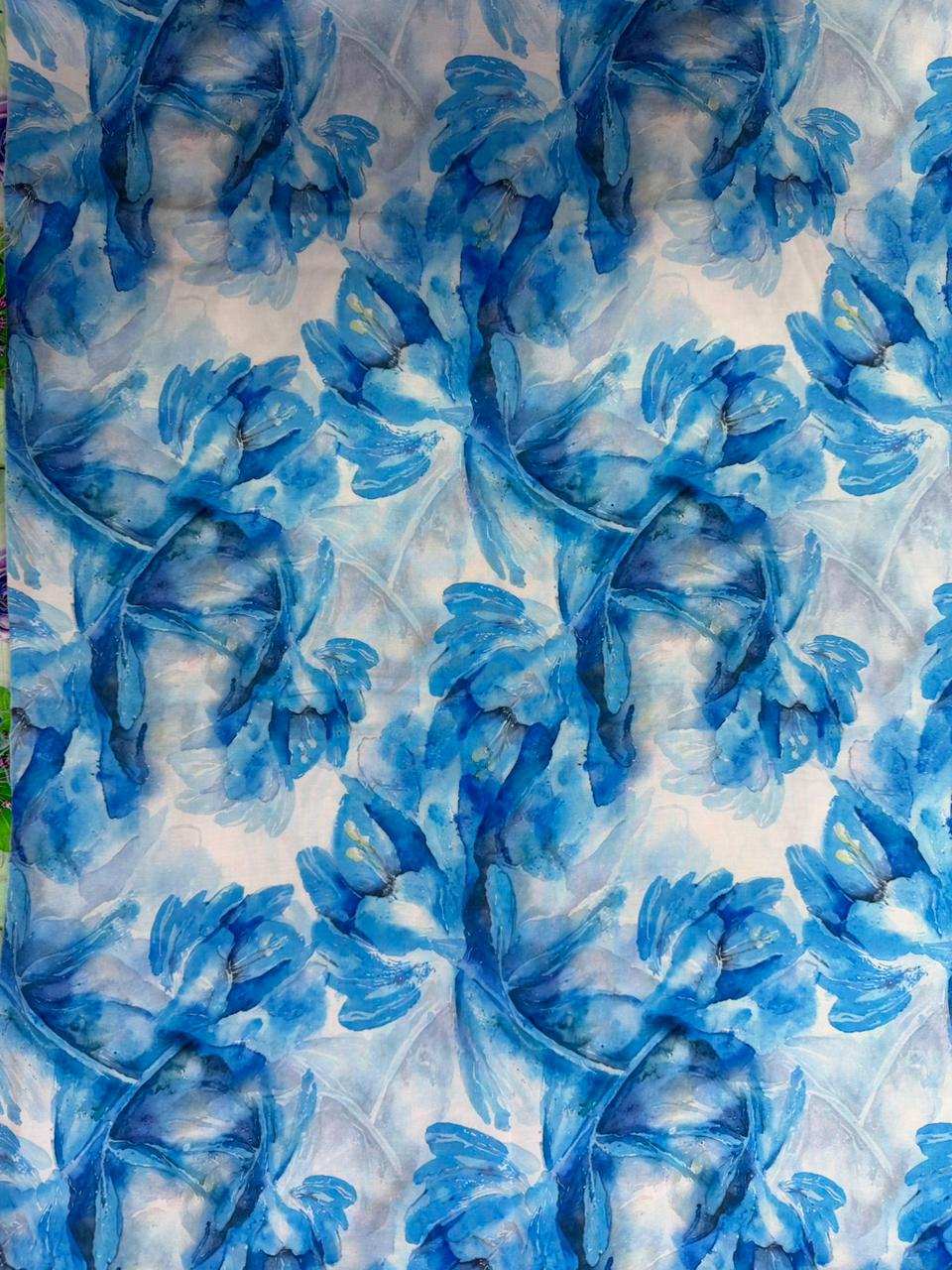 Chalis Rayon Estampado Botánico X Metro.