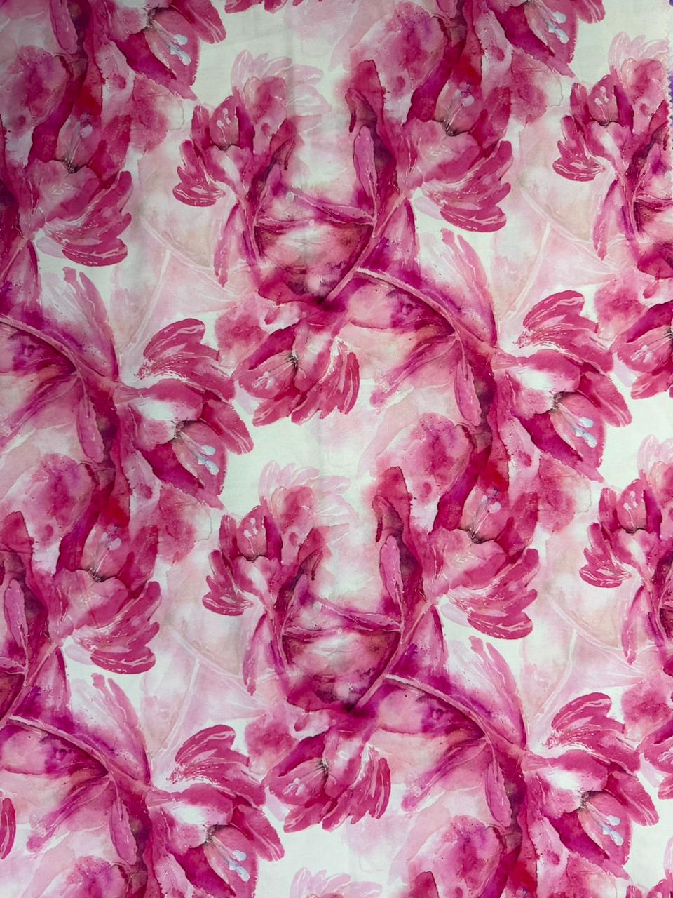 Chalis Rayon Estampado Botánico X Metro.