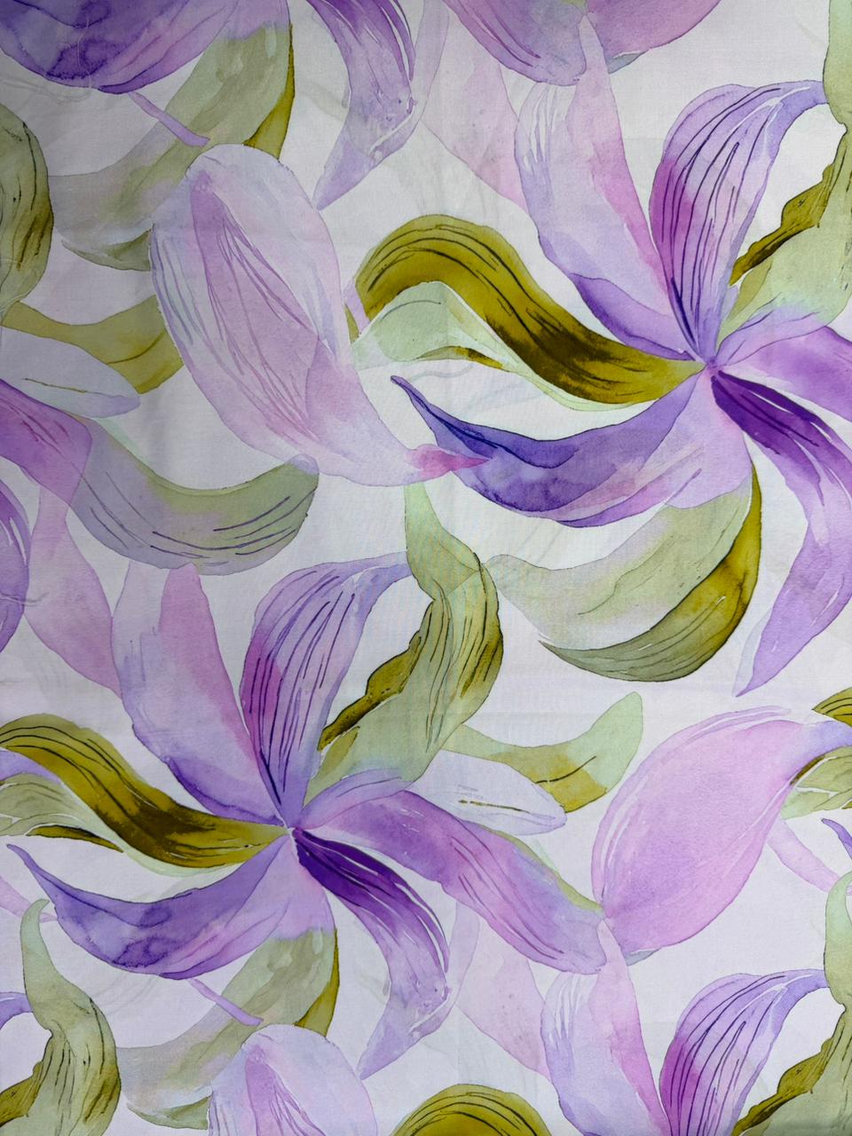 Chalis Rayon Estampado Botánico X Metro.