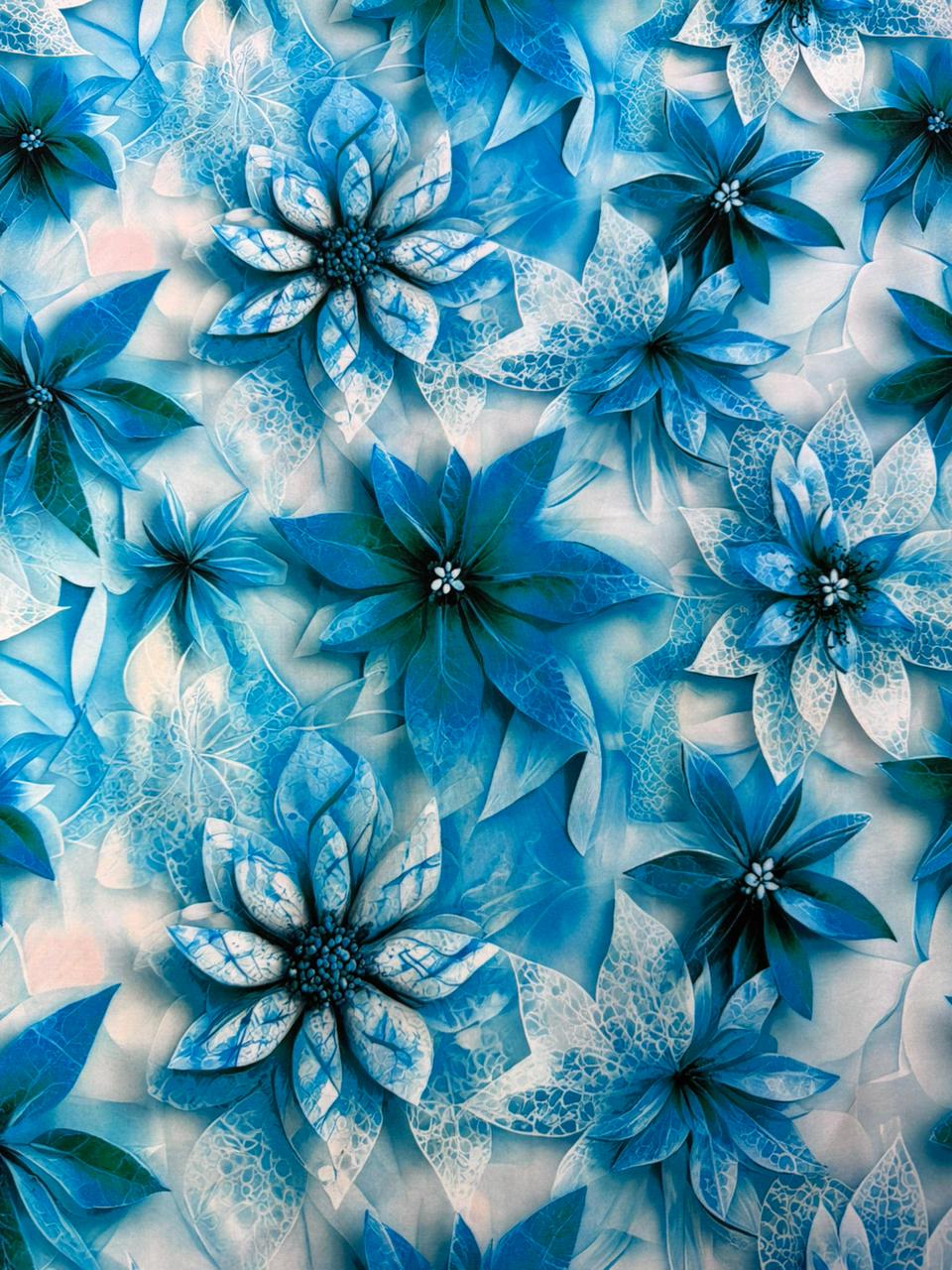 Chalis Rayon Estampado Botánico X Metro.