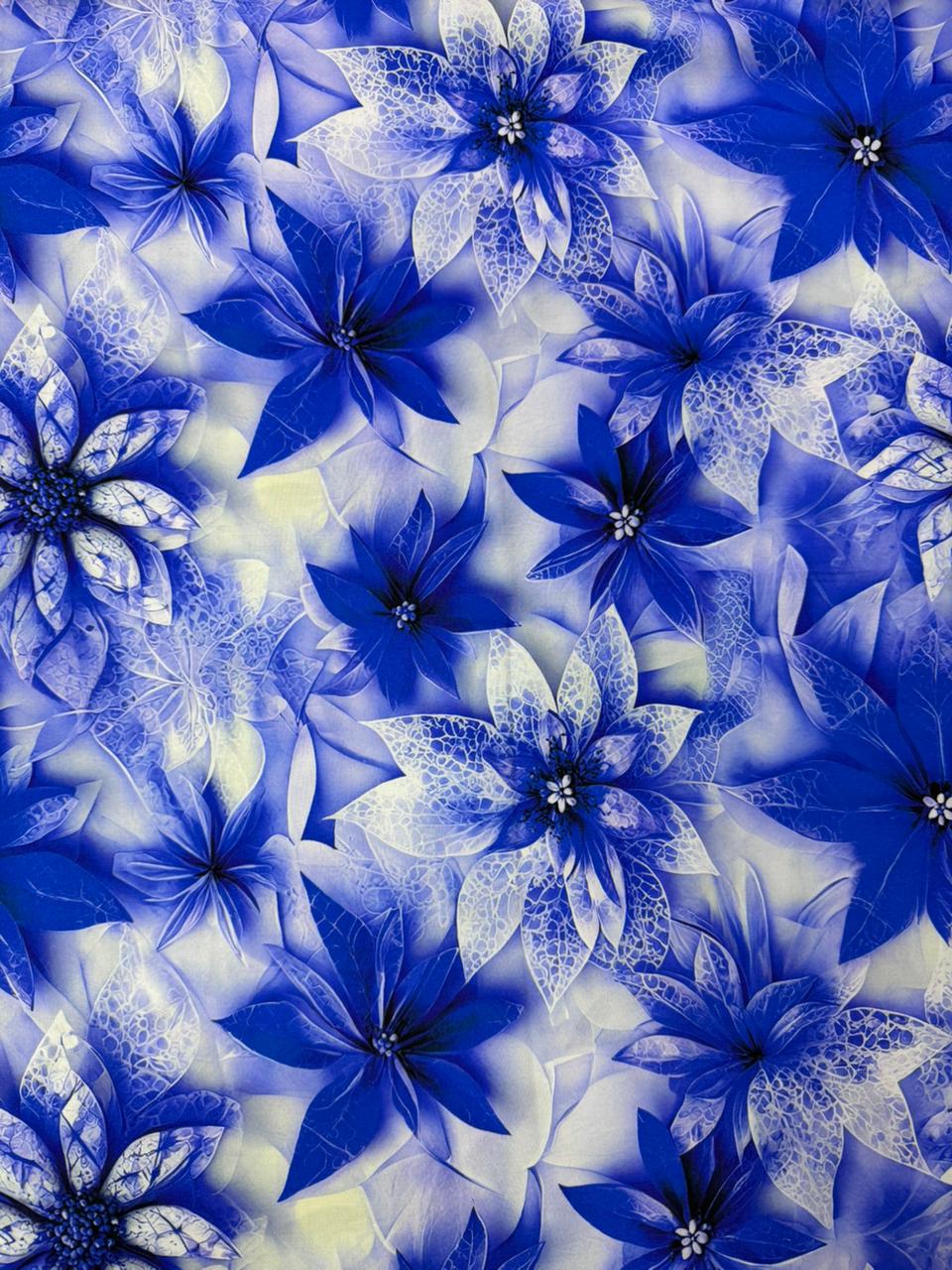 Chalis Rayon Estampado Botánico X Metro.