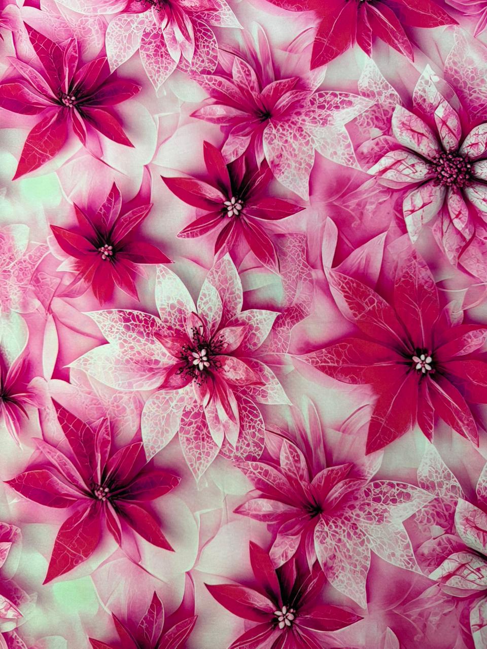 Chalis Rayon Estampado Botánico X Metro.