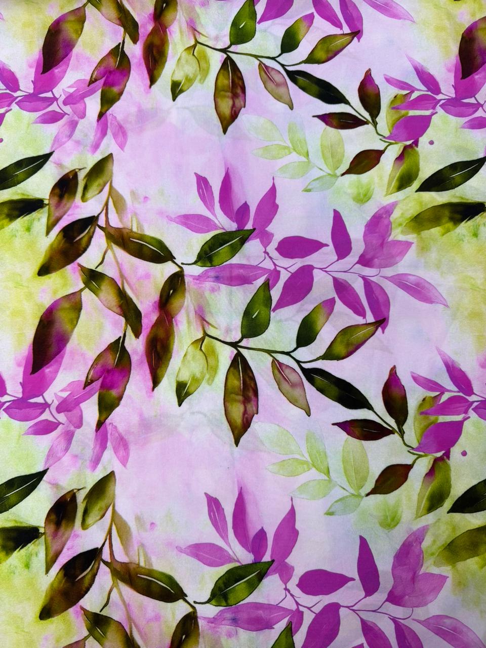 Chalis Rayon Estampado Botánico X Metro.