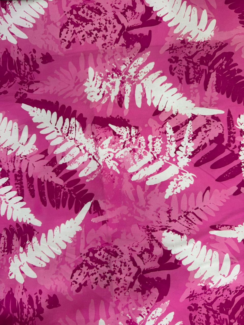 Chalis Rayon Estampado Botánico X Metro.