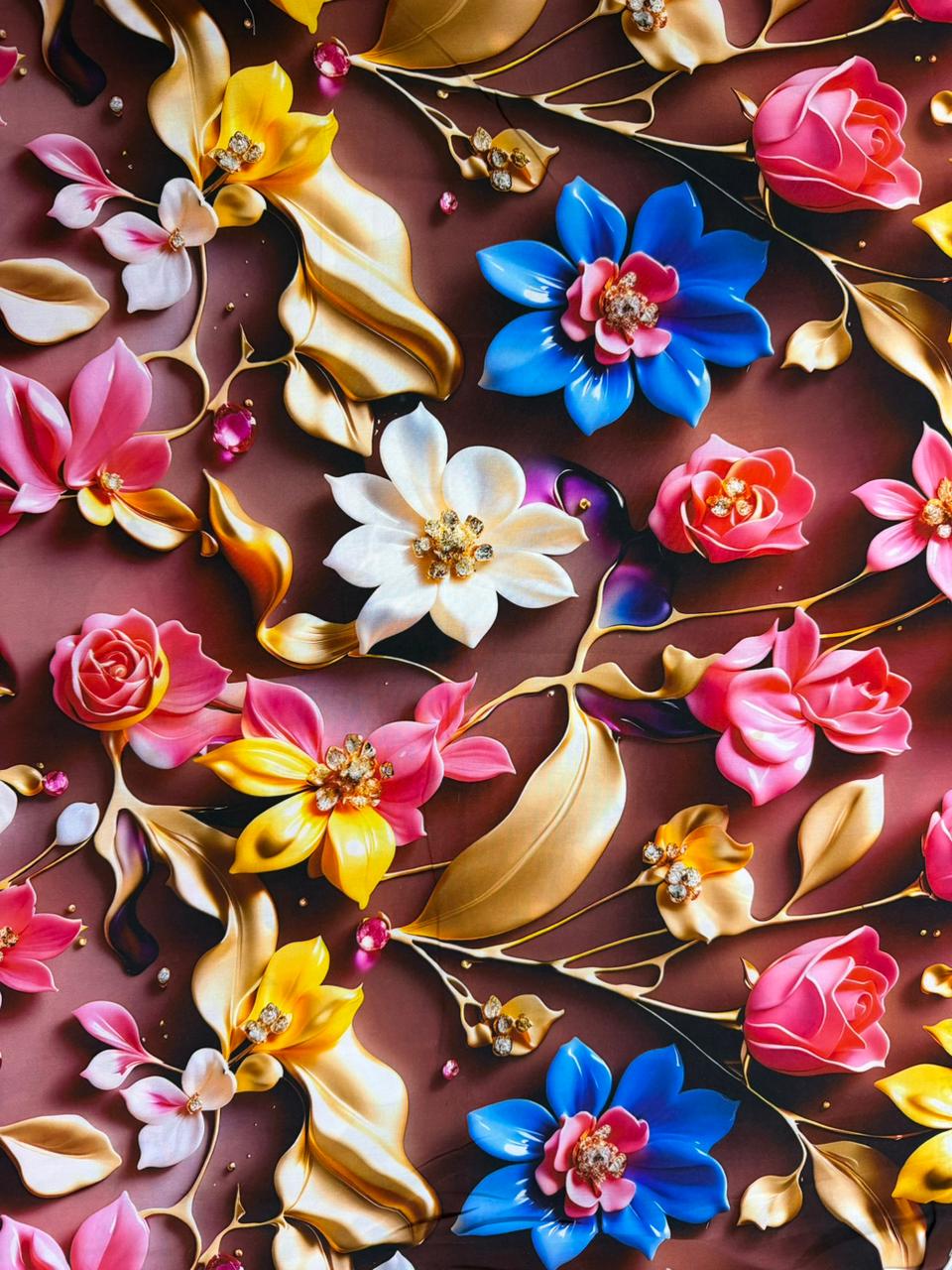 Chalis Rayon Estampado Floral X Metro.