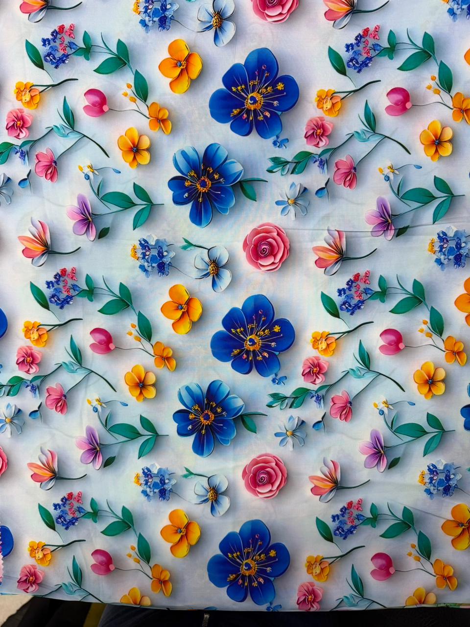 Chalis Rayon Estampado Floral X Metro.