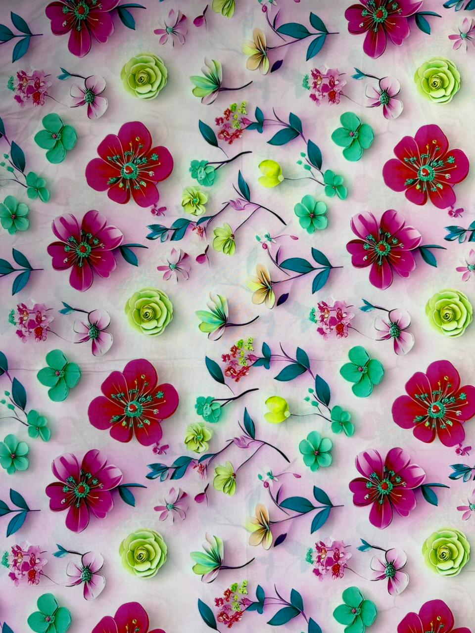 Chalis Rayon Estampado Floral X Metro.