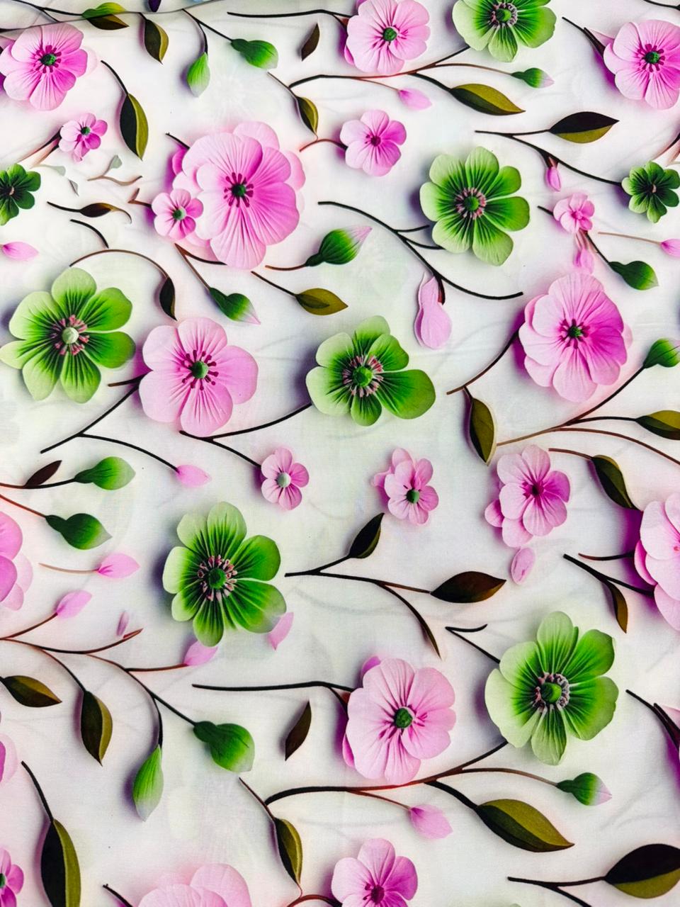 Chalis Rayon Estampado Floral X Metro.