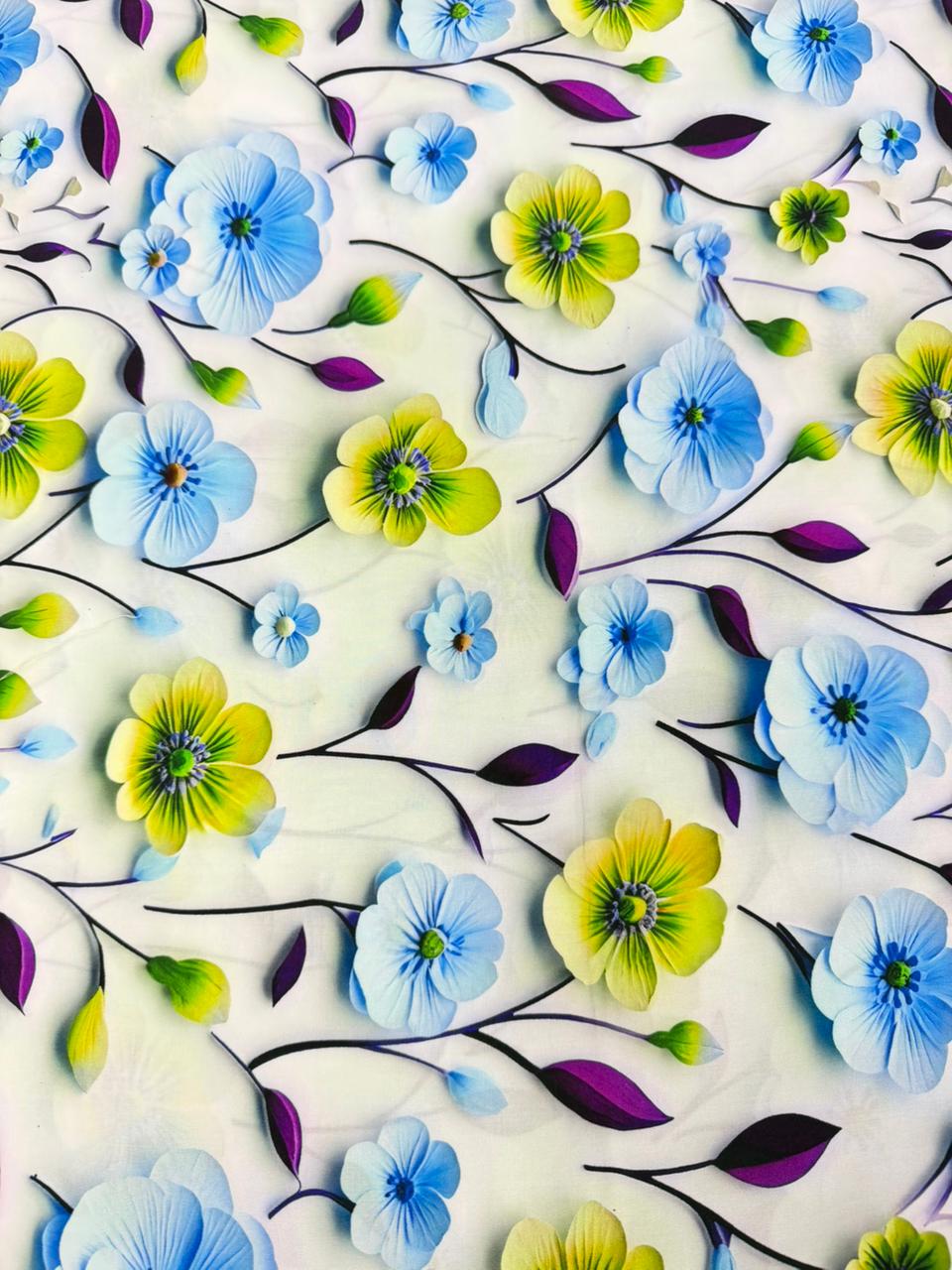 Chalis Rayon Estampado Floral X Metro.