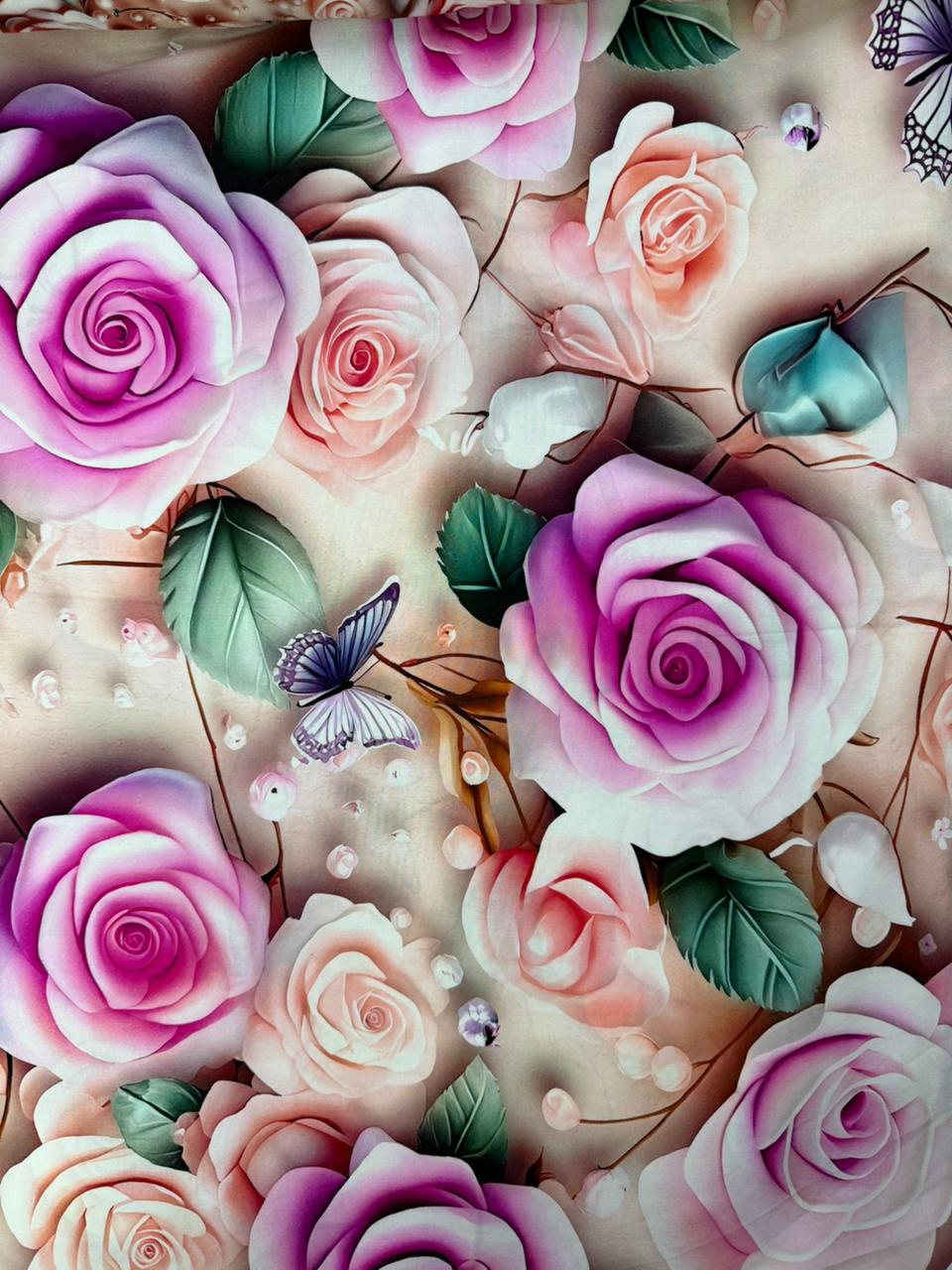 Chalis Rayon Estampado Floral X Metro.