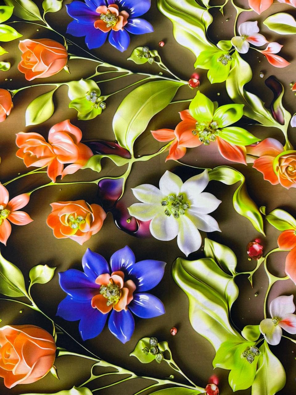 Chalis Rayon Estampado Floral X Metro.