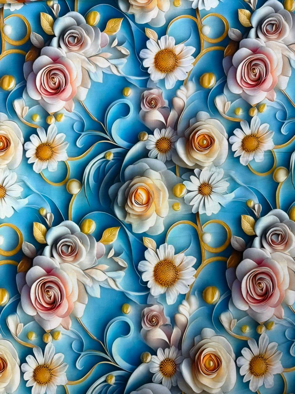 Chalis Rayon Estampado Floral X Metro.