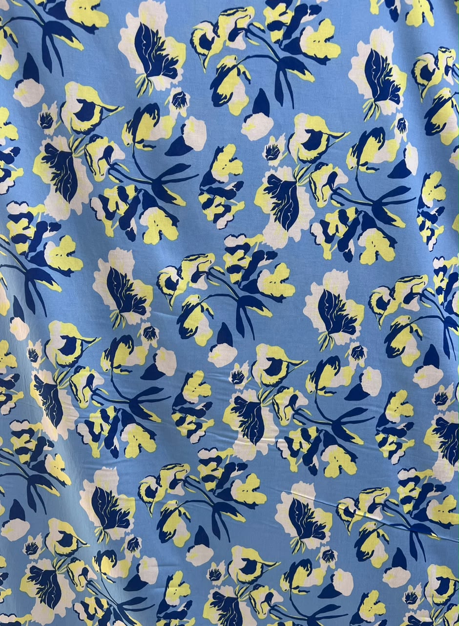 Lino Poliester Estampado X Metro.