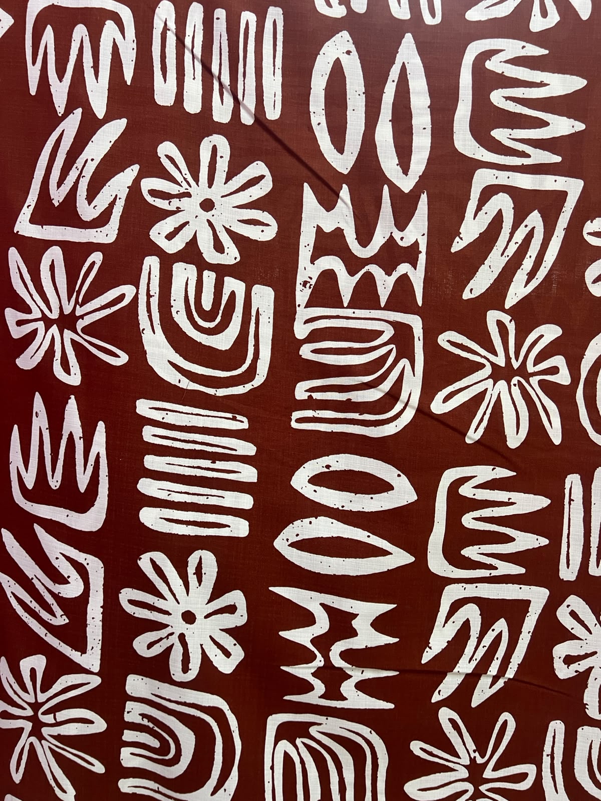 Lino Estampado Algodon X Metro.