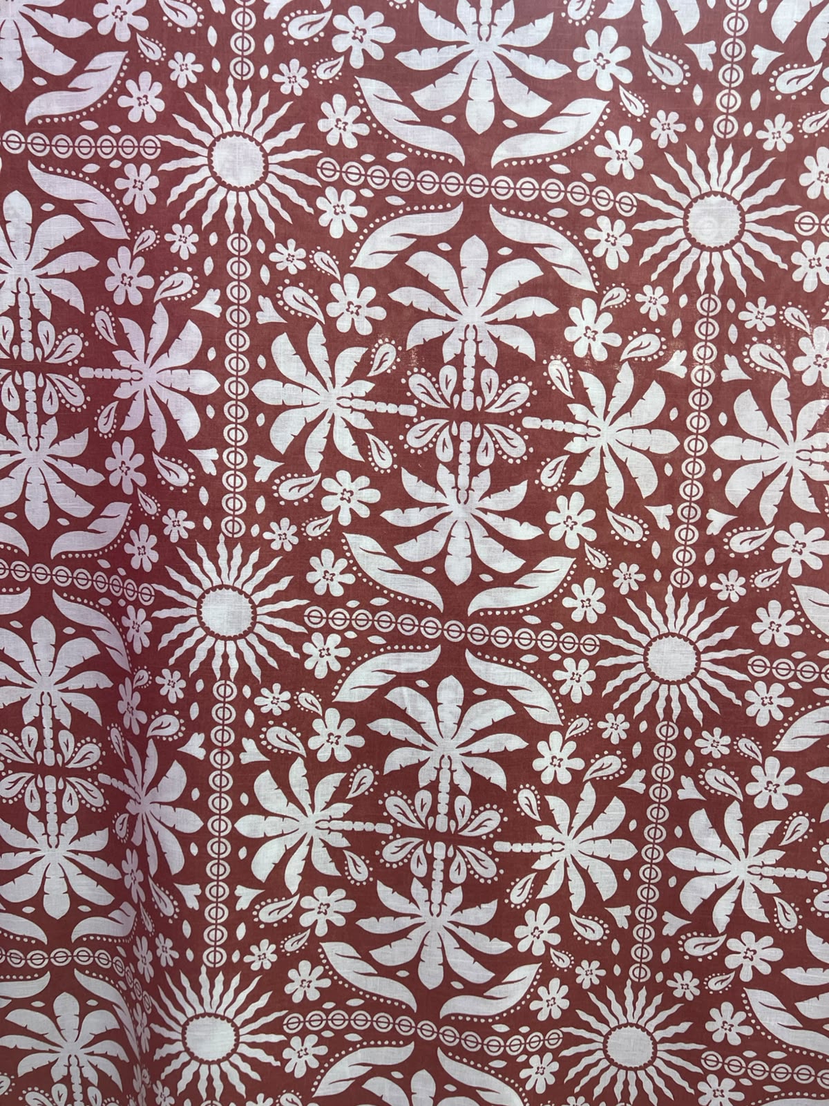 Lino Estampado Algodon X Metro.