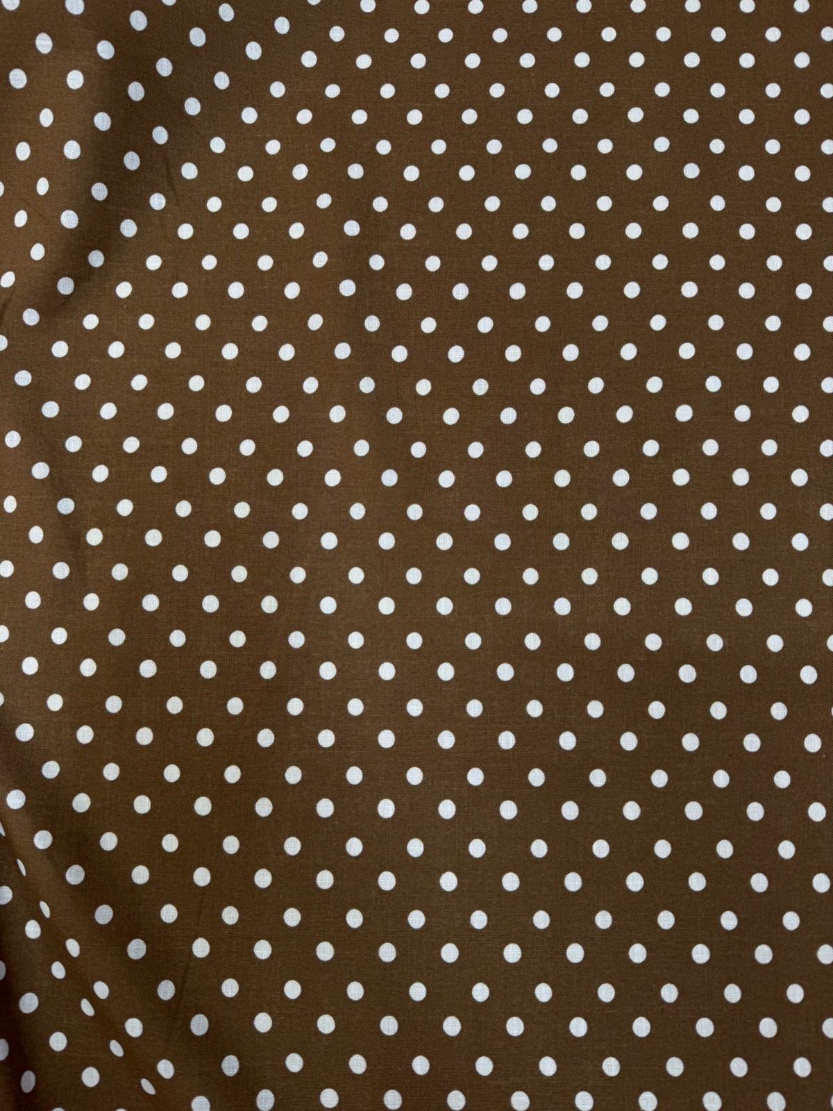 Lino Estampado Lunares X Metro.