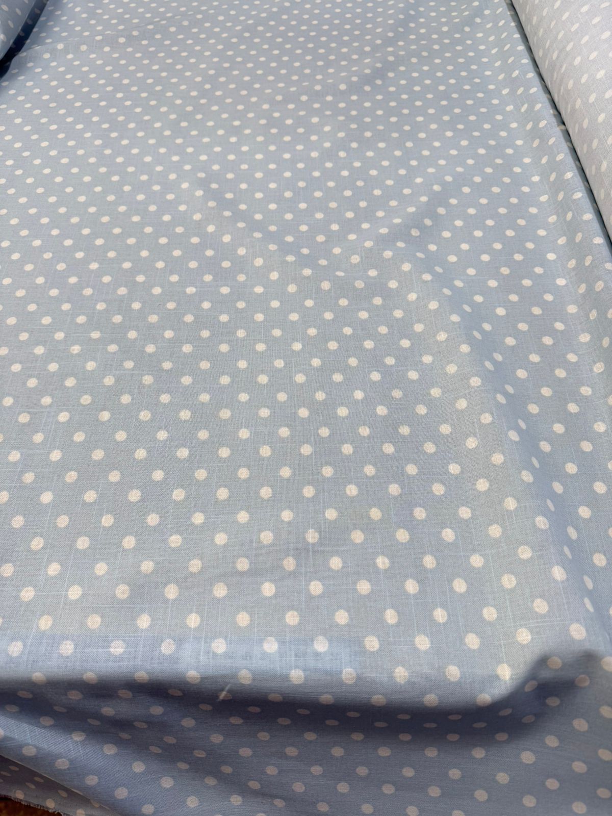 Lino Estampado Lunares X Metro.