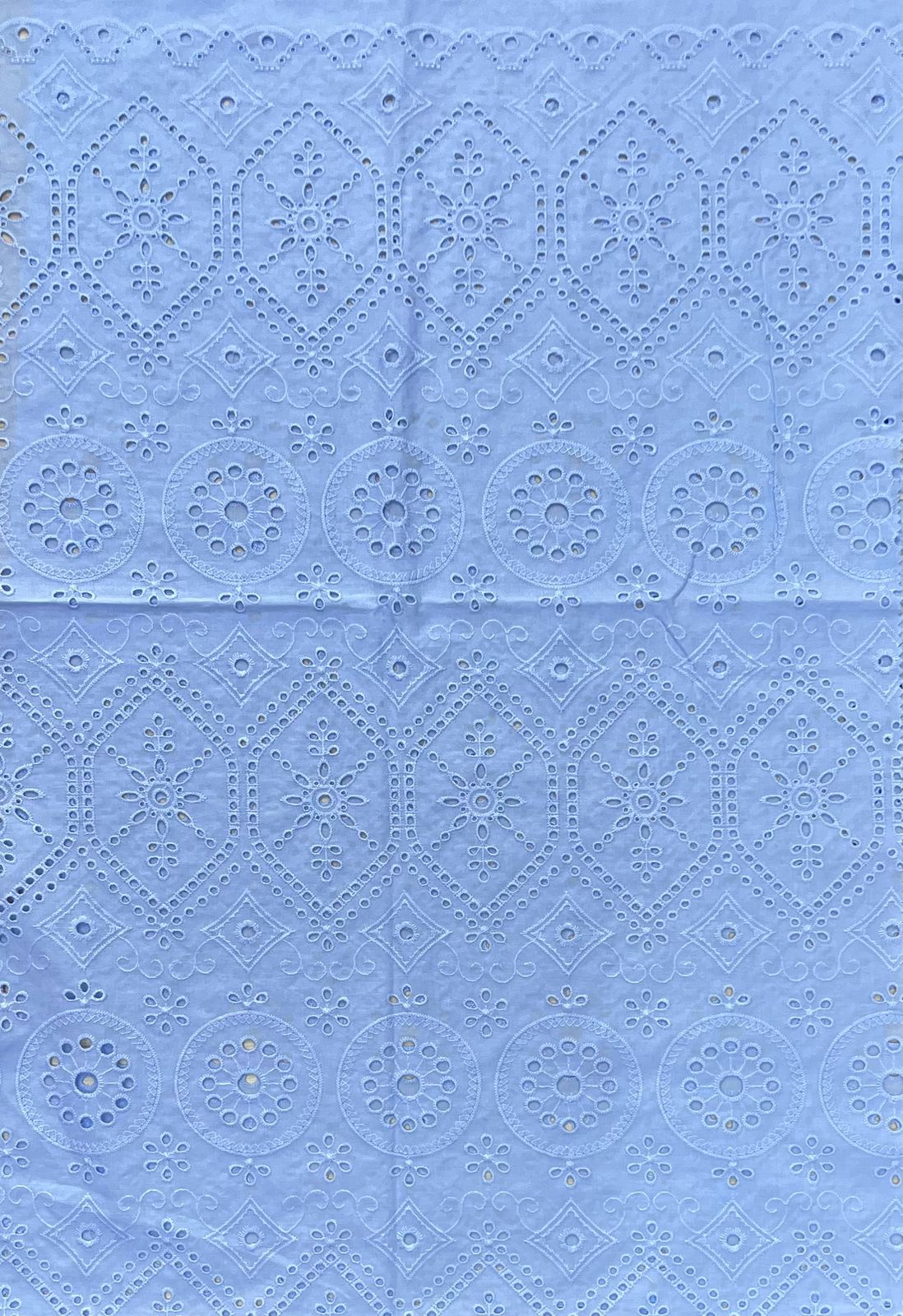 Ojalillo Unicolor Azul Bebe X Metro.