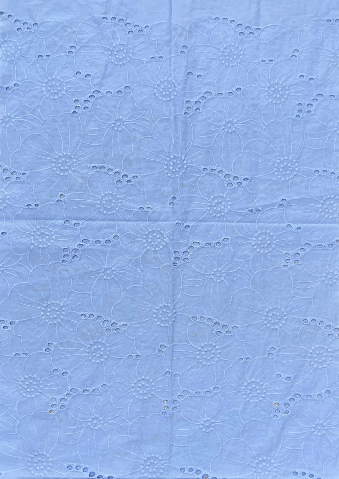 Ojalillo Unicolor Azul Bebe X Metro.