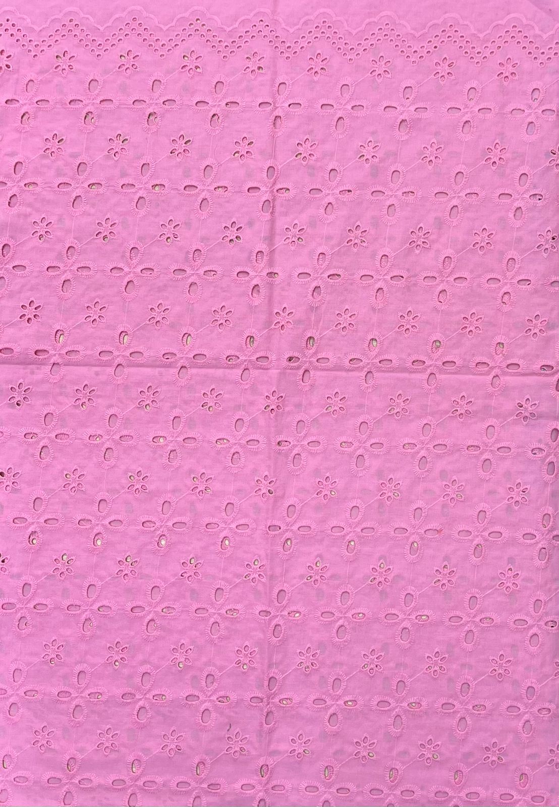 Ojalillo Unicolor Rosado X Metro.