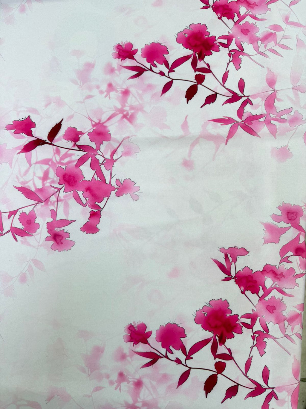 Seda Mango Estampado 3D Floral X Metro