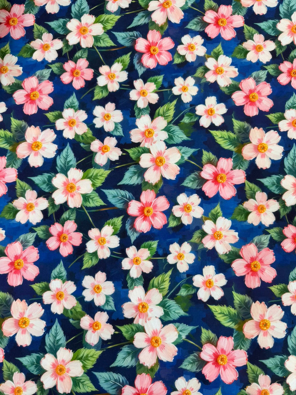 Seda Mango Estampado 3D Floral X Metro