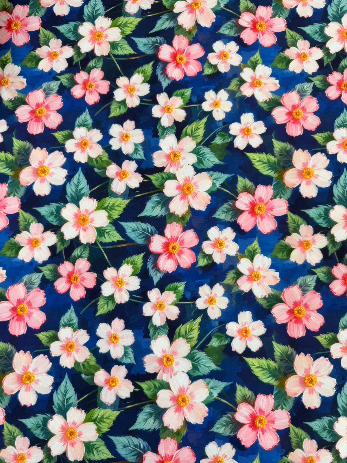 Seda Mango Estampado 3D Floral X Metro